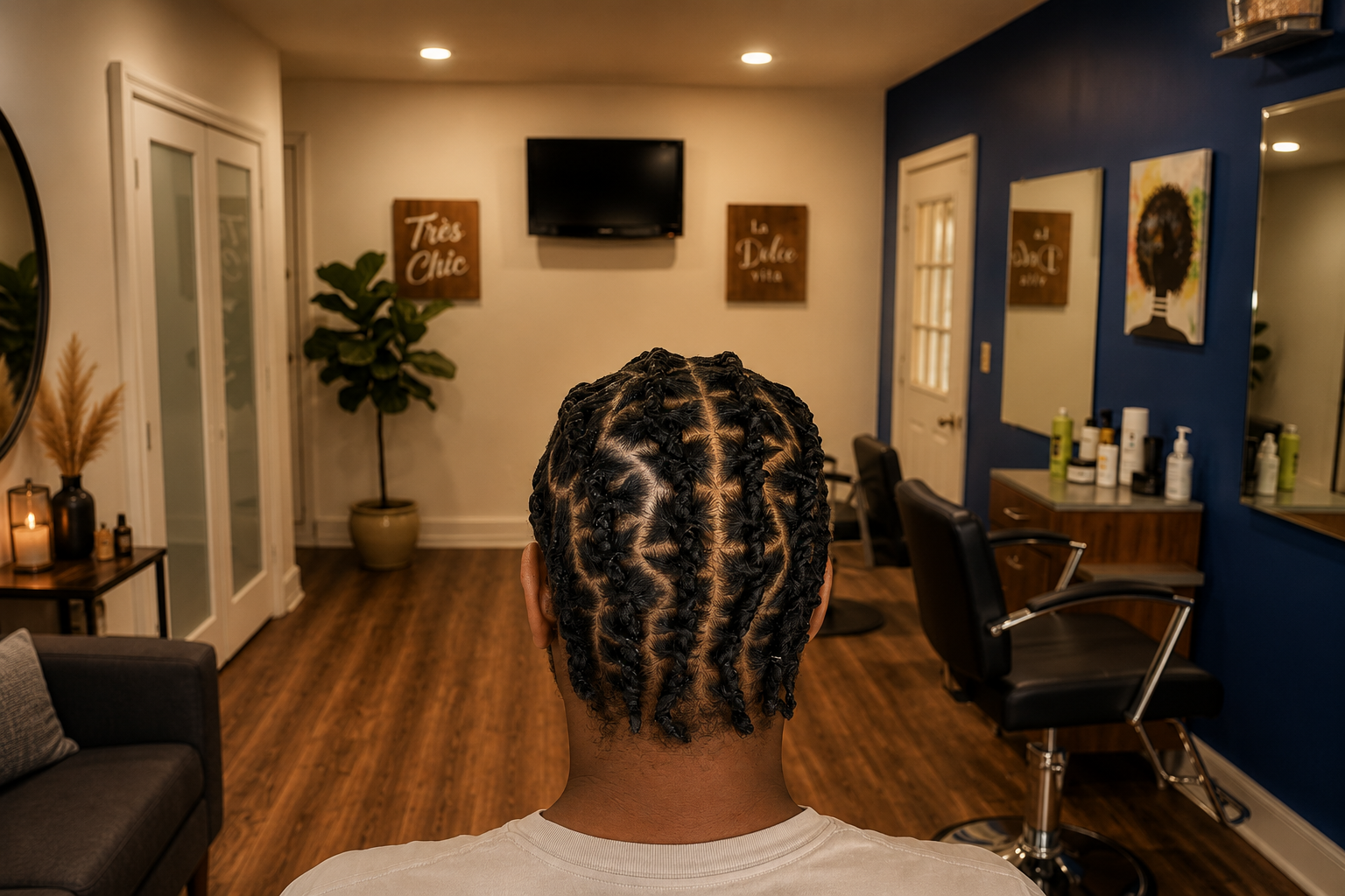Fashion Hair Braiding salon interior
